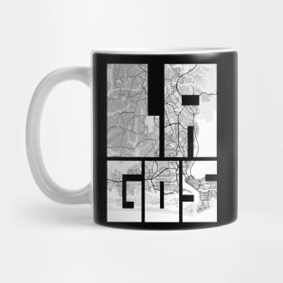 Lagos, Nigeria City Map Typography - Light Mug